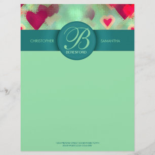 Droomliefde hij(Kunst) Briefhoofd met monogram