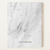 Droomplan Do | Wit Marmer Modern Stijlvol Script Planner (Achterkant)