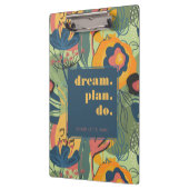 Droomplan Doe Motivatie Abstracte Bloemen Klembord (Links)