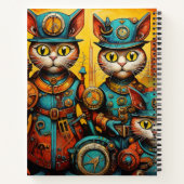 Droomplan. Doen. Leuke Steampunk Katten Notitieboek (Achterkant)