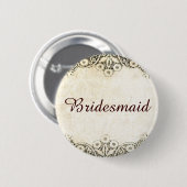 Droomrijke  kant ronde button 5,7 cm (Voorkant /achterkant)