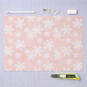 droomroze Snowflake Pattern kerstavond Tissuepapier (Craft)