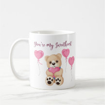 Droomroze Teddybeer Je Bent Mijn Liefste