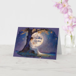 Droomster in het maanlicht - Serene Nachtelijke He Kaart