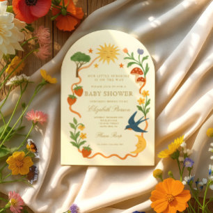 Droomstige Baby Shower ter Ehren van de Kleine Zon Kaart