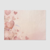 Droomstof Roze Hart Cascade Abstract Tissuepapier (Voorkant)