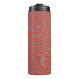 Droomstroom abstract trippy patroon - Nr. 01 Thermosbeker