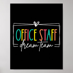 Droomteam Kantoorpersoneel Voorste Kantoor School Poster