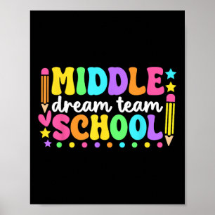 Droomteam van de middelbare school terug naar de l poster