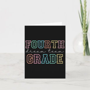 Droomteam van de vierde klas eerste schooldag kaart