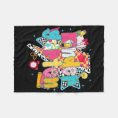 Droomteam van voorbereidende kleuterschool terug n fleece deken (Voorkant (Horizontaal))