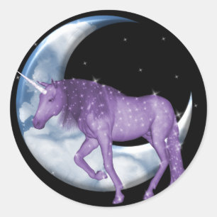 Droomtijd Eenhoorn Ronde Sticker