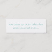 Droomtropisch strand mini visitekaartje (Achterkant)