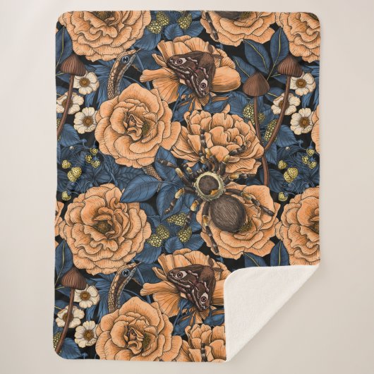 Droomtuin 2 sherpa deken (Voorkant)