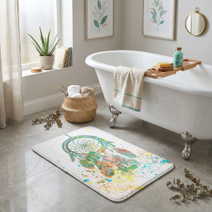 Droomvanger spatpaint badmat