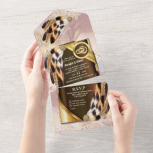 Droomvanger Veren Alles in Eén Trouw Uitnodiging