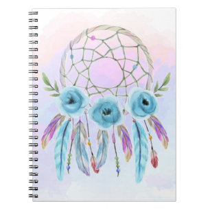 Droomvanger Waterverf Veren Rustieke Boho Chic Notitieboek