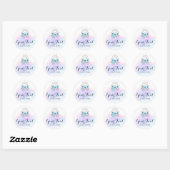 Droomvanger Waterverf Veren Rustieke Boho Chic Ronde Sticker (Vel)