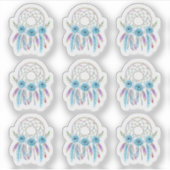 Droomvanger Waterverfveer Boho Plannerblad Sticker (Voorkant)