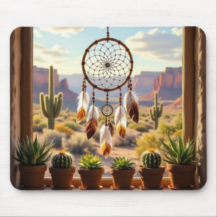 Droomvanger, Woestijncanyons, Cactussen Muismat