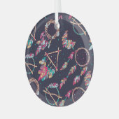 Droomvangers:  naadloos patroon. glas ornament (Voorkant links)