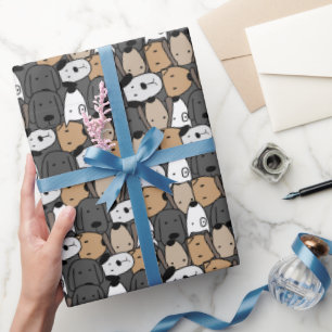 Droomwereld van grillige honden cadeaupapier