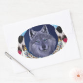 DROOMWOLF OVALE STICKER (Envelop)