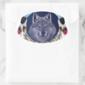 DROOMWOLF OVALE STICKER (Tas)