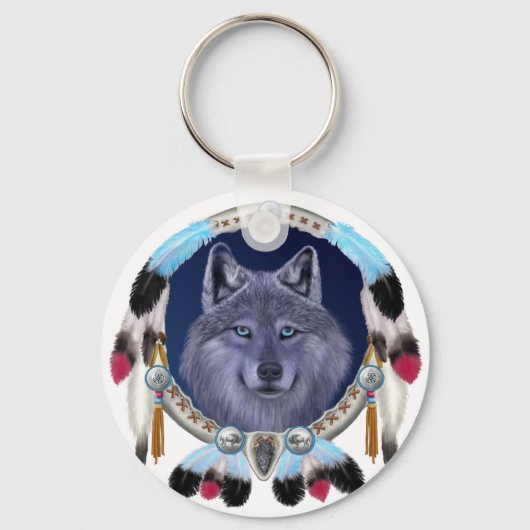 DROOMWOLF SLEUTELHANGER (Voorkant)