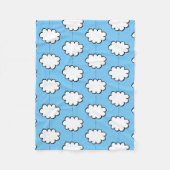 Droomwolken aan touwtjes fleece deken (Voorkant)