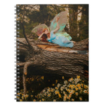 Droomy Fairy op Fallen Tree - Notitieboek