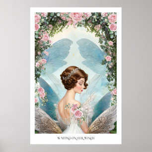 Droomy  geïnspireerd Roos Fairy Poster