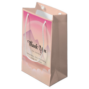 Droomy Pastel Mountain Landscape Party Dank je wel Klein Cadeauzakje