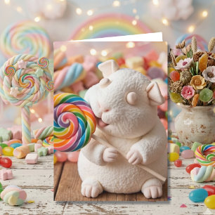 Droomzachte Marshmallow Cavia Denk Aan Jou Kaart
