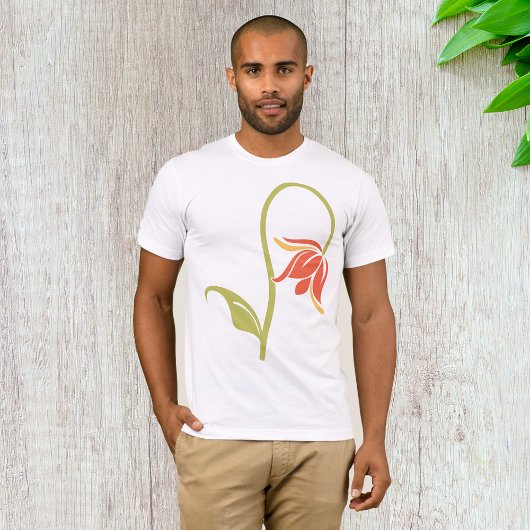 Drooping Flower Mannen T-shirt