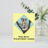 Drop Bears Preservation Society Briefkaart (Staand voorkant)