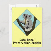 Drop Bears Preservation Society Briefkaart (Voorkant / Achterkant)