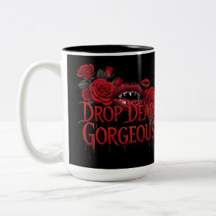 Drop Dead Gorgeous T-shirt Tweekleurige Koffiemok