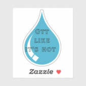 Drop (Gtt) Comme Son Sticker À Chaud (Feuille)