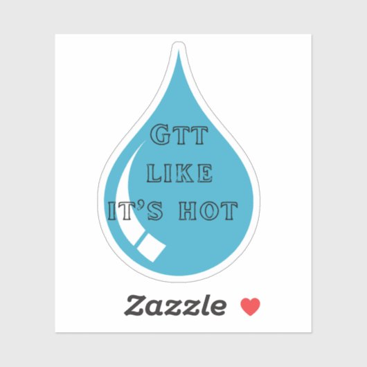 Drop (GTT) zoals zijn hete Sticker (Vel)