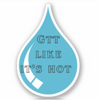 Drop (GTT) zoals zijn hete Sticker