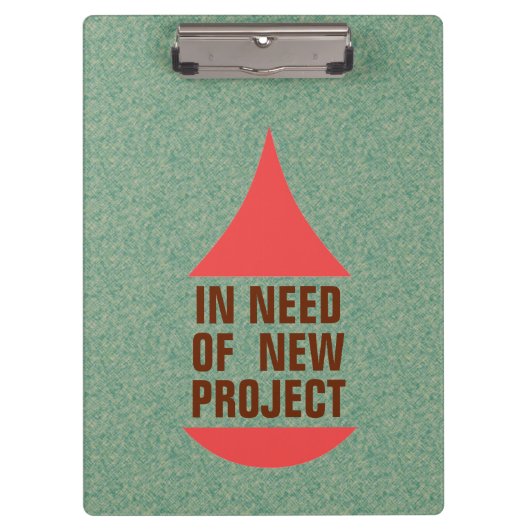 Drop icon Need Project Red Klembord (Voorkant)