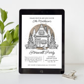 Drop in stop door de winter afscheidsfeest kaart