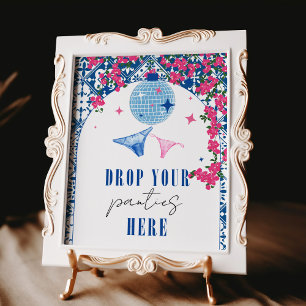 Drop je slipje Dansen Koningin Grieks Bachelorette Poster