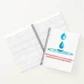 Drop of Water premium design Notitieboek (Binnen)