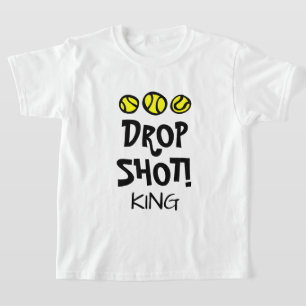 Drop Shot King Funny t-shirt de tennis pour enfant