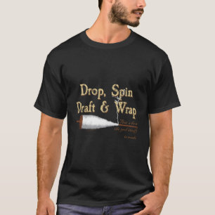 Drop Spindles voor spinwol Hoe het garen is Ma T-shirt