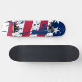 Drop Splash Kleuren Amerika Vlag Skateboard (Horizontaal)