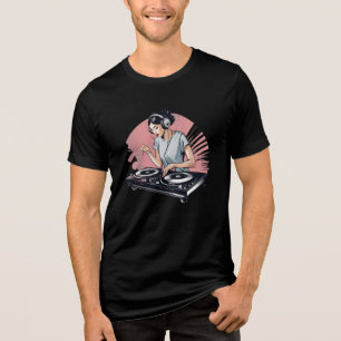 Drop the Beat DJ T-shirt - Hand op de Platenspeler