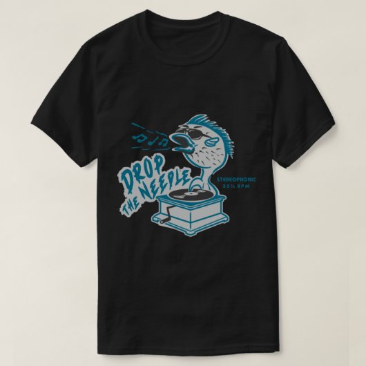 Drop the Needle T-shirt (Design voorkant)